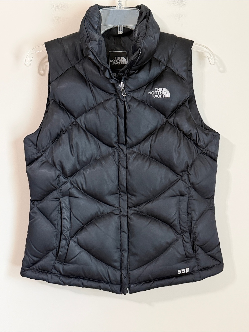The North Face Women's Goose Down Vest Puffer Aconcagua Size Small Black 550